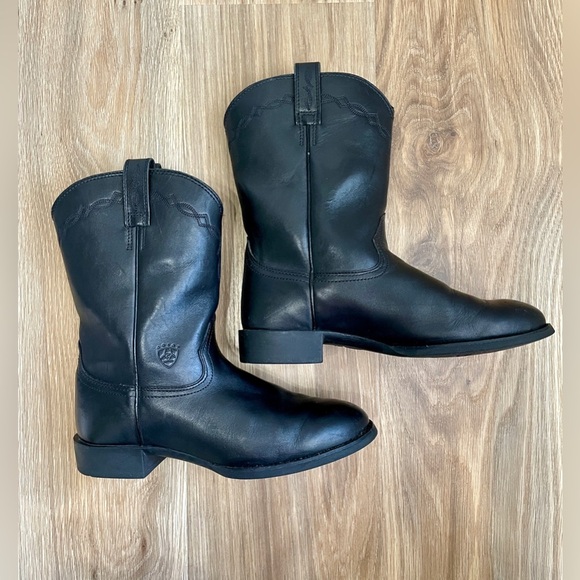 Ariat Heritage Roper Western Boot Black Size 9.5 EE - Picture 3 of 6